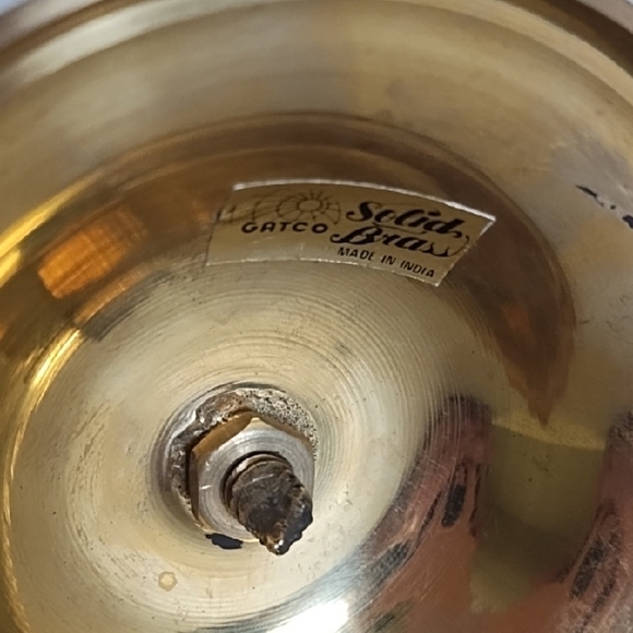 Vintage Gatco Solid Brass Wall Candle Holder Accent - Picture 7 of 10